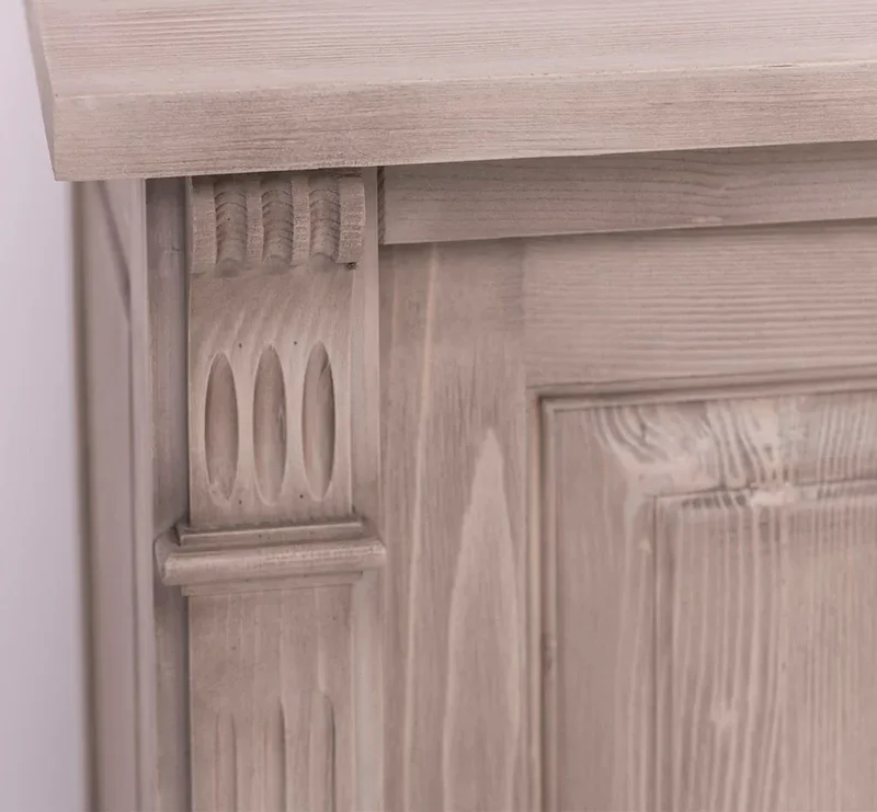 Großes Sideboard aus Massivholz mit 4 Türen