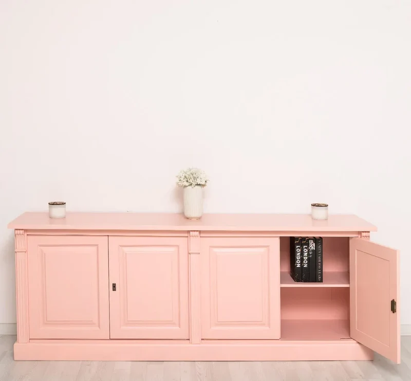 Großes Sideboard aus Massivholz mit 4 Türen