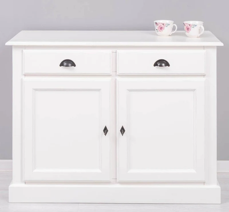 Massives Sideboard mit zwei Schubladen und Schranktüren