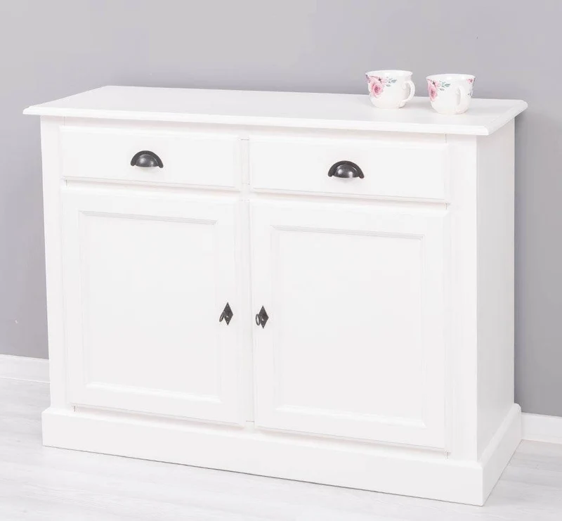 Massives Sideboard mit zwei Schubladen und Schranktüren