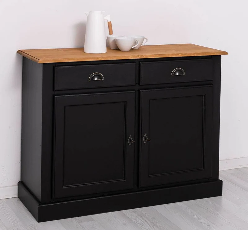 Massives Sideboard mit zwei Schubladen und Schranktüren