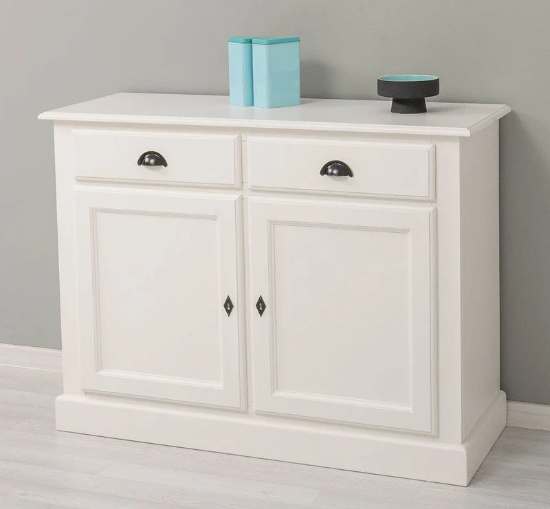 Massives Sideboard mit zwei Schubladen und Schranktüren
