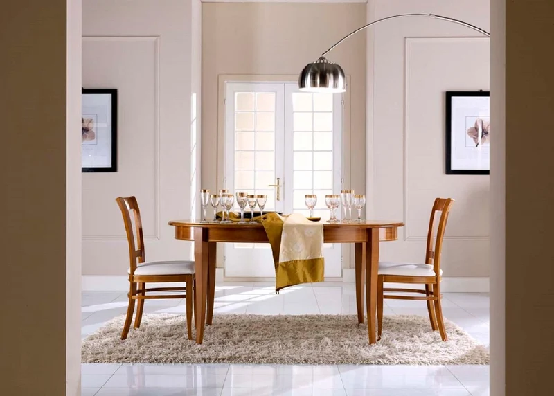 Casa Padrino Luxus Biedermeier Esstisch Braun - Ovaler ausziehbarer Massivholz Esszimmertisch - Biedermeier Esszimmer Möbel - Luxus Qualität - Made in Italy