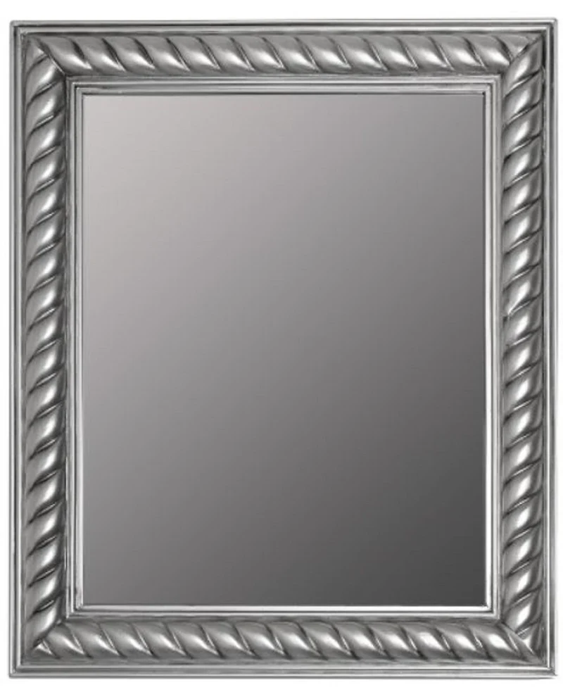 Casa Padrino Barock Spiegel / Wandspiegel Antik Silber 52 x H. 62 cm - Barockmöbel