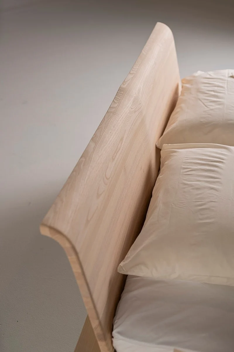Casa Padrino Luxus Massivholz Doppelbett Naturfarben - Verschiedene Größen