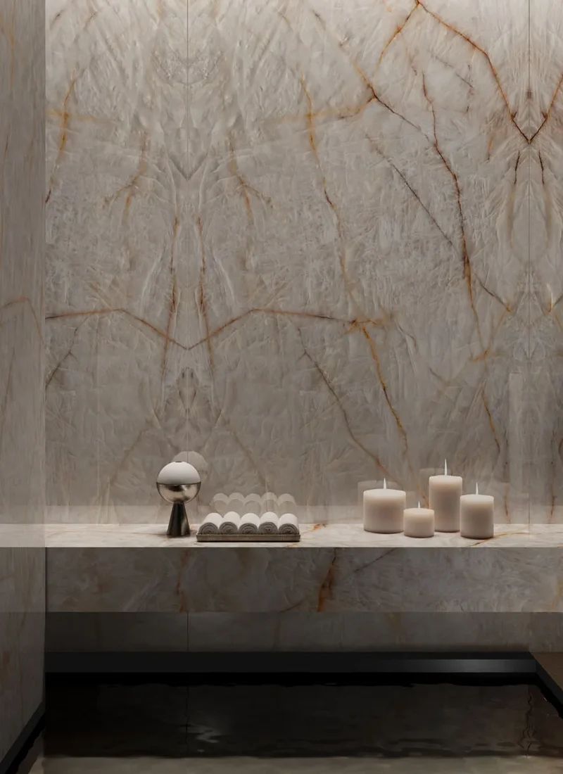 Keramiek Chrystal Clear eettafel - Rond - Cone eiken