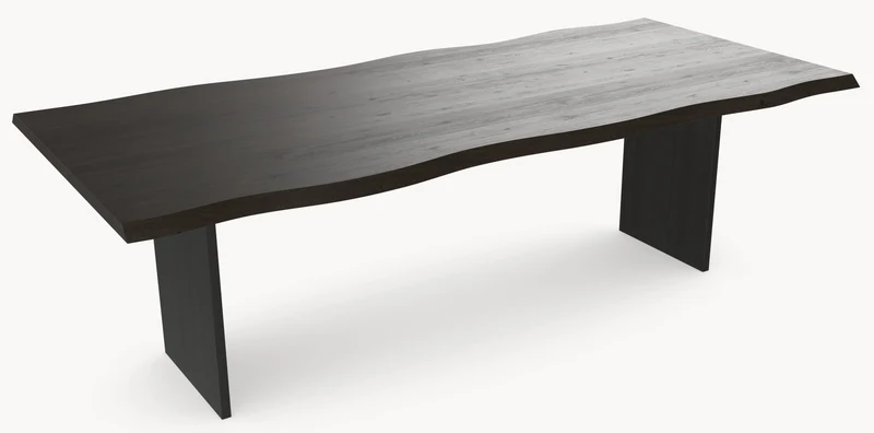 Eiken boomstamrand eettafel - V eiken