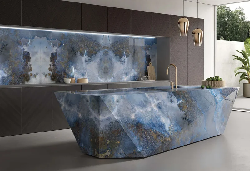 Keramiek eettafel Thunderstorm - Kiezel A - Sol double