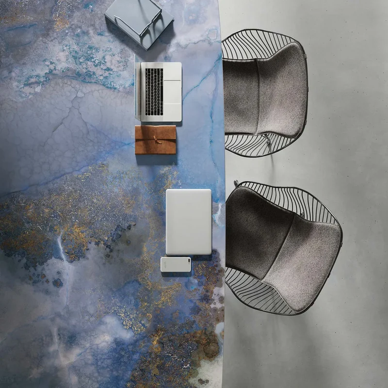 Keramiek eettafel Thunderstorm - Kiezel A - Sol double