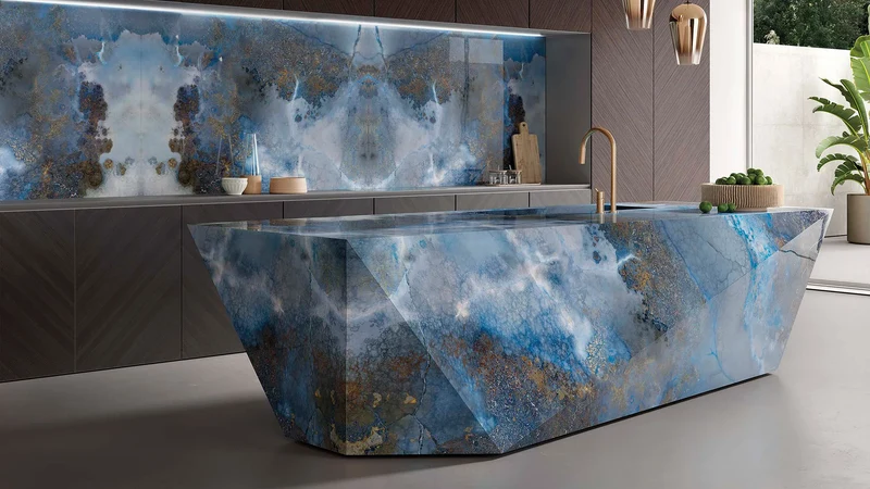 Keramiek eettafel Thunderstorm - Kiezel A - Sol double