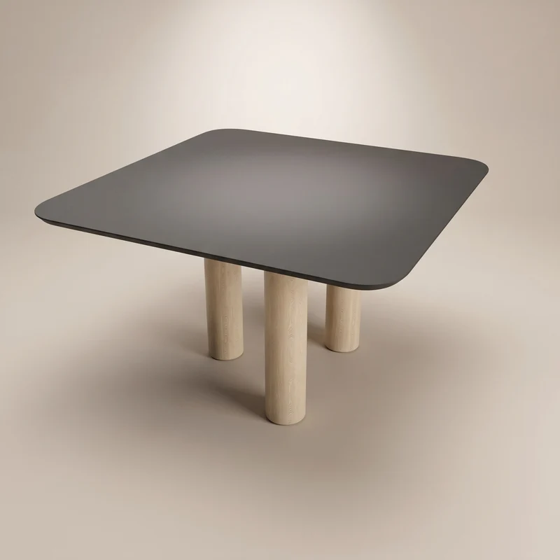 Fenix eettafel Cacao Orinoco- Vierkant - Pole Eiken