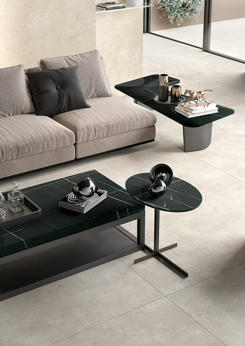 Keramiek Chianca Di Ostuni eettafel - Recht Radius - Matrix Twist