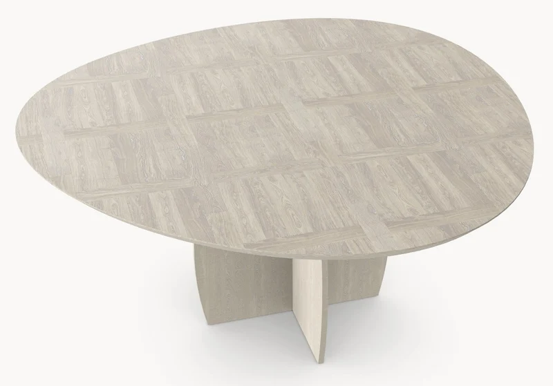 Eiken eettafel - Organisch Rond - Tullip 4