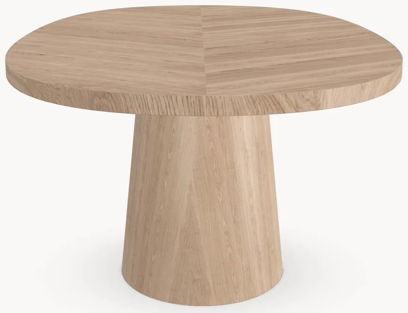 Eiken massief visgraat eettafel - Deens - Cone