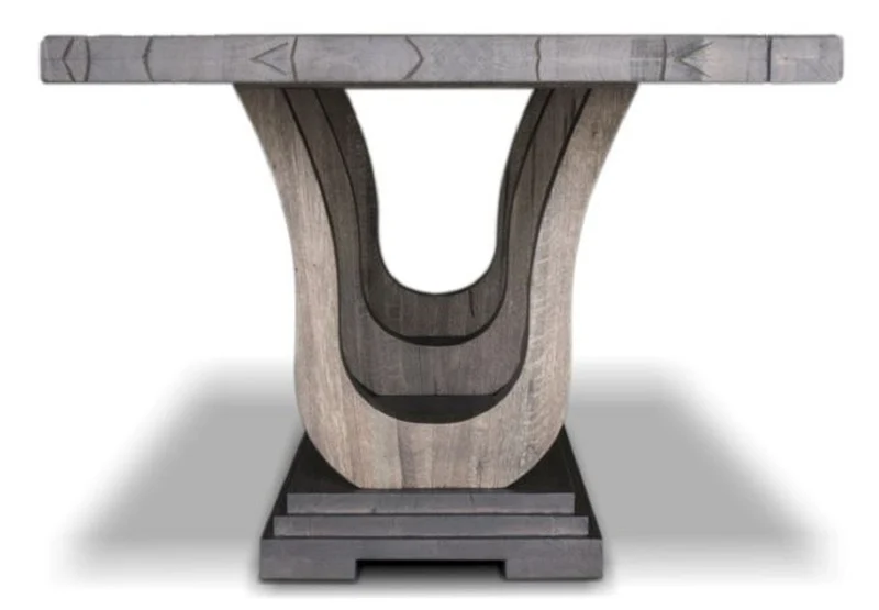 Casa Padrino Luxus Massivholz Esstisch H. 77 cm - Alle Farben & Größen - Massivholz Esszimmertisch in rustikaler Optik