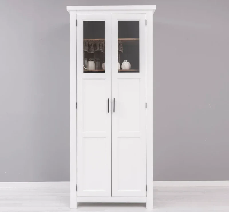 Buffetschrank aus Massivholz | Geschirrschrank- und Gewürzschrank mit Staufächern in den Türen
