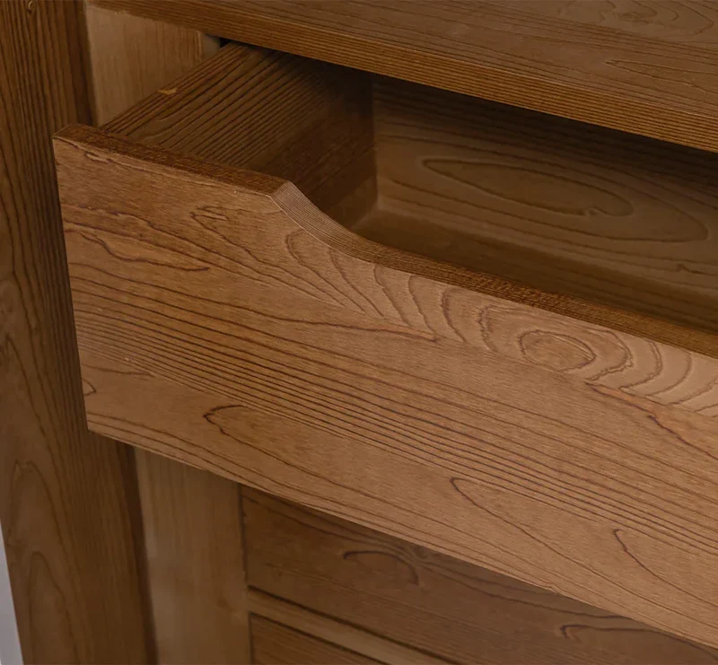 Buffetschrank aus Massivholz | Geschirrschrank- und Gewürzschrank mit Staufächern in den Türen