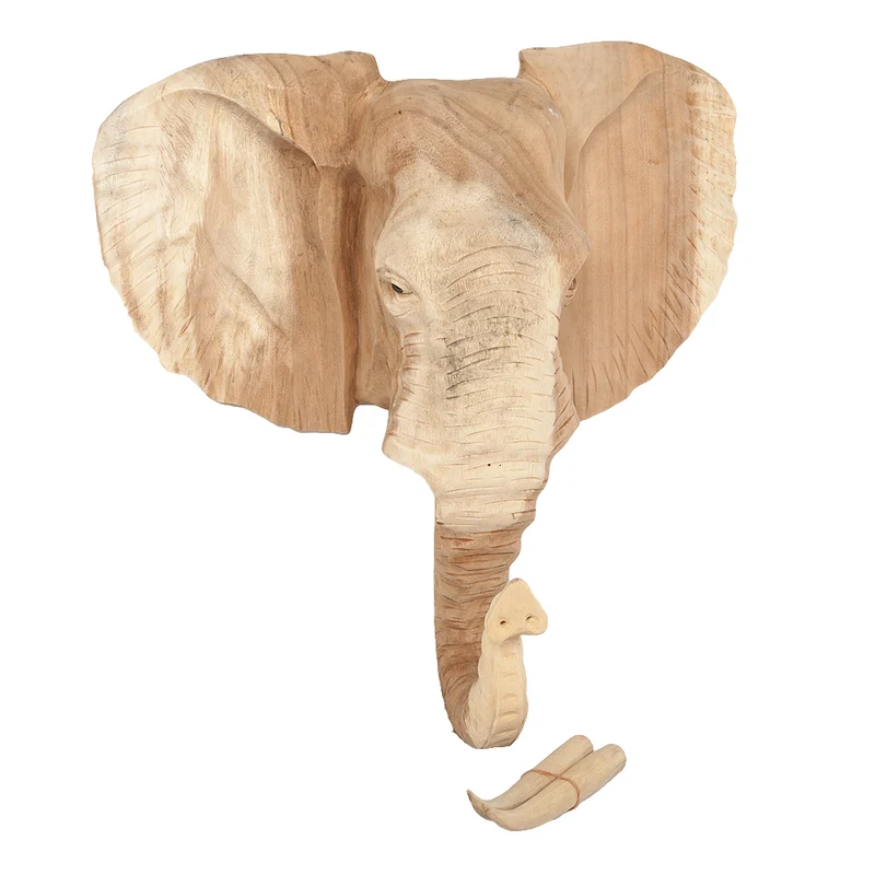 Wand-Deko Elefant TELINGA ca. 60cm