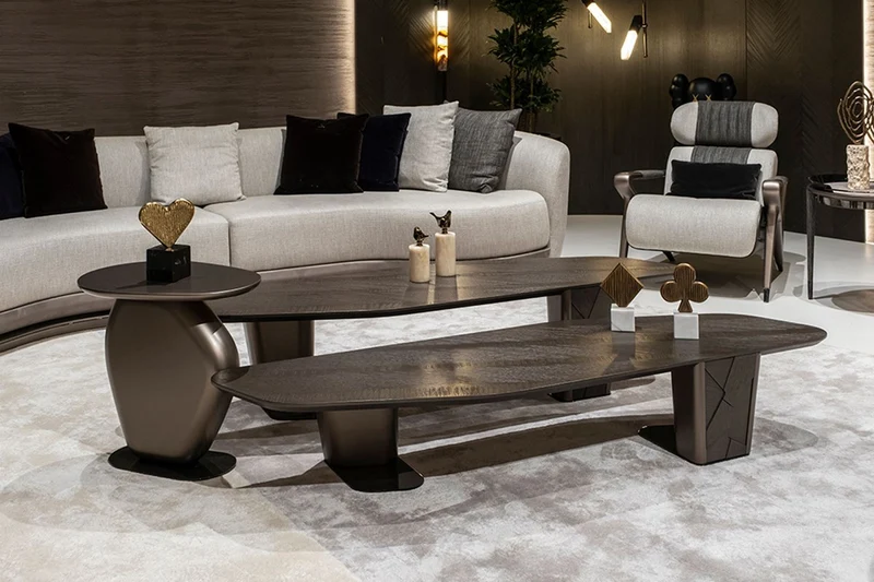 Casa Padrino Luxus Wohnzimmer Beistelltisch Bronze H. 55 cm - Hotel Tisch - Wohnzimmer Möbel - Hotel Möbel - Luxus Qualität