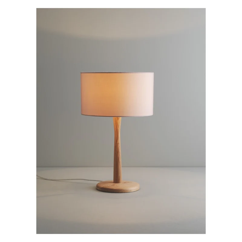 Ash wooden table lamp base
