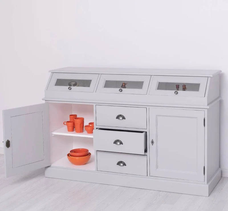 Sideboard mit Display | 2- teilig | Kommode | Geschirrschrank