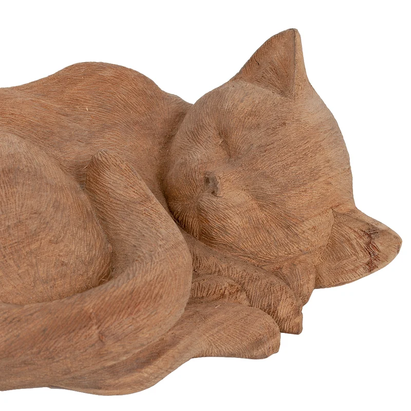 Deko-Katze KUCING Suar-Wood