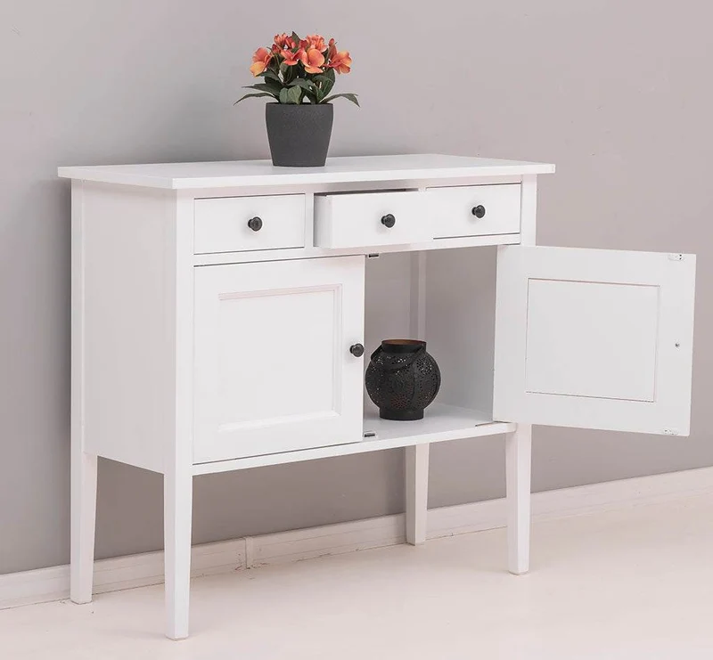 Sideboard aus Massivholz mit drei Schubladen