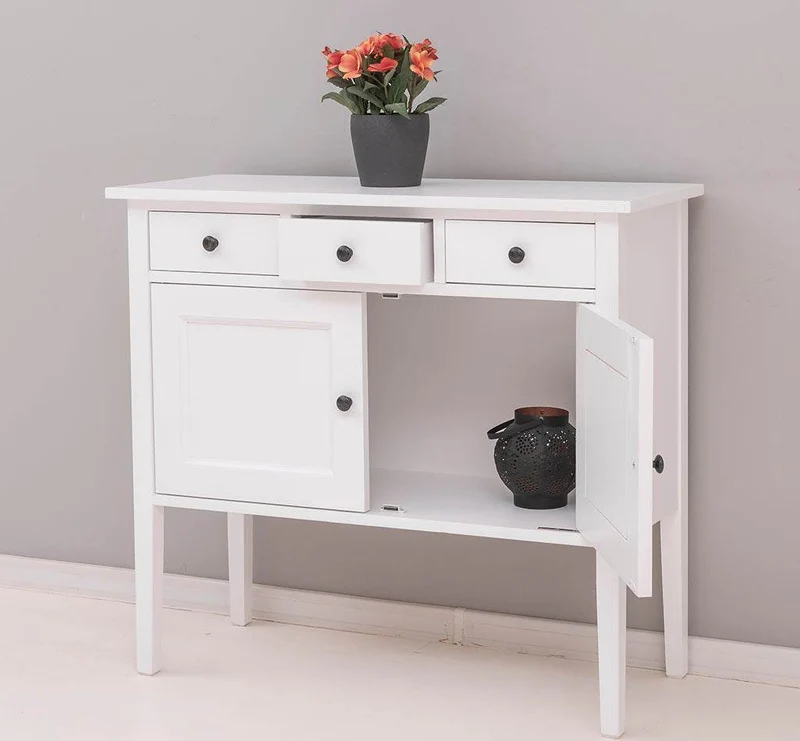 Sideboard aus Massivholz mit drei Schubladen