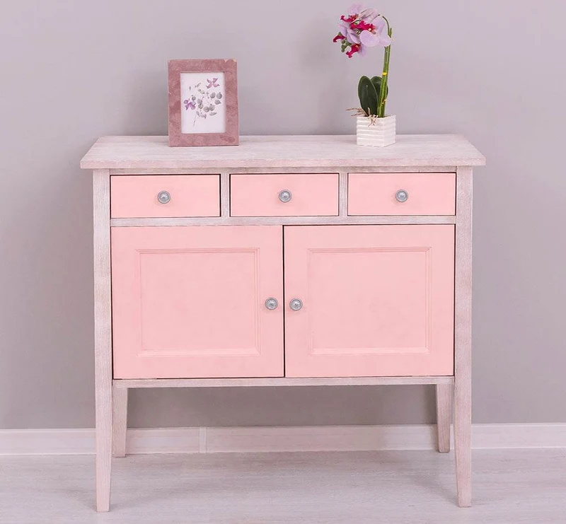 Sideboard aus Massivholz mit drei Schubladen