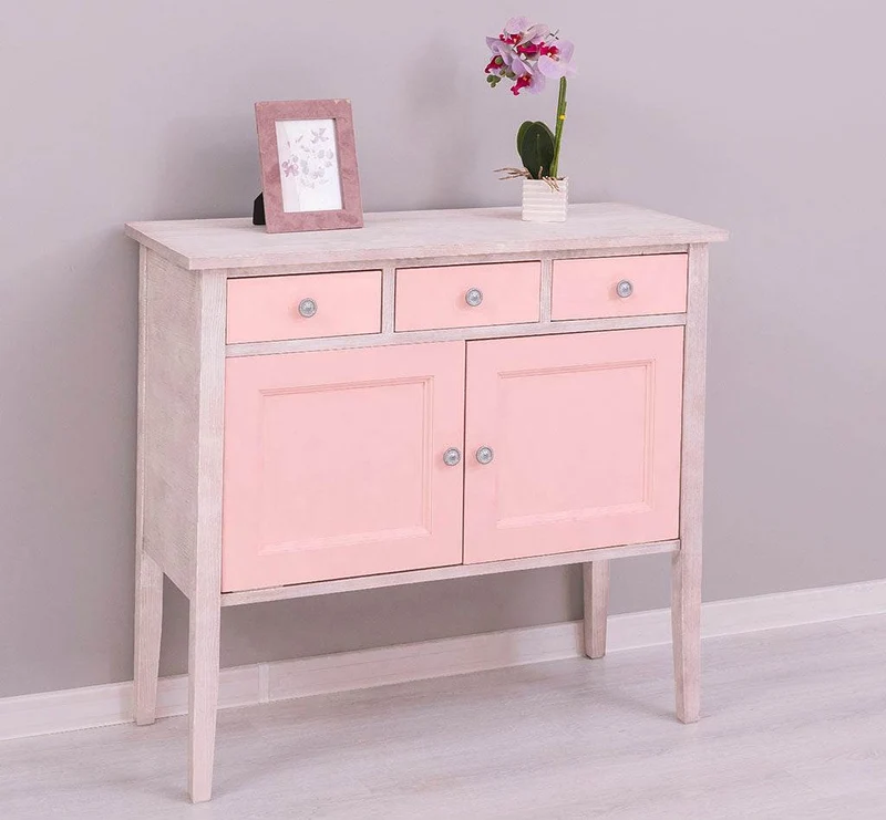 Sideboard aus Massivholz mit drei Schubladen