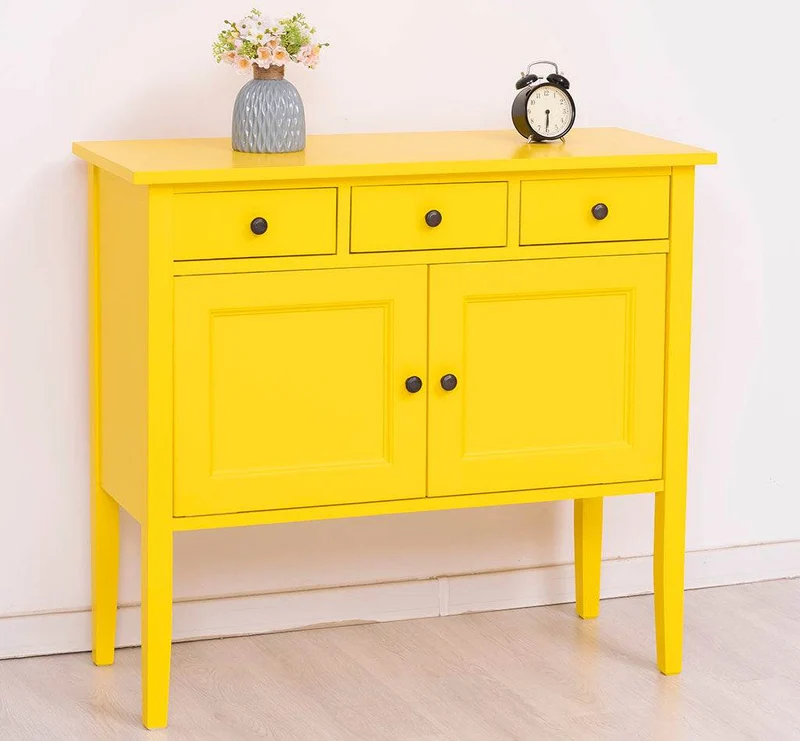 Sideboard aus Massivholz mit drei Schubladen