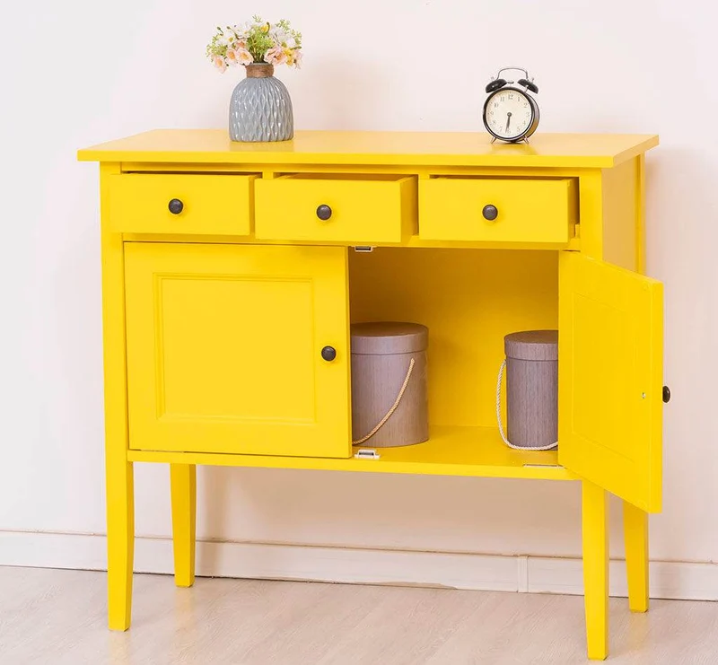 Sideboard aus Massivholz mit drei Schubladen