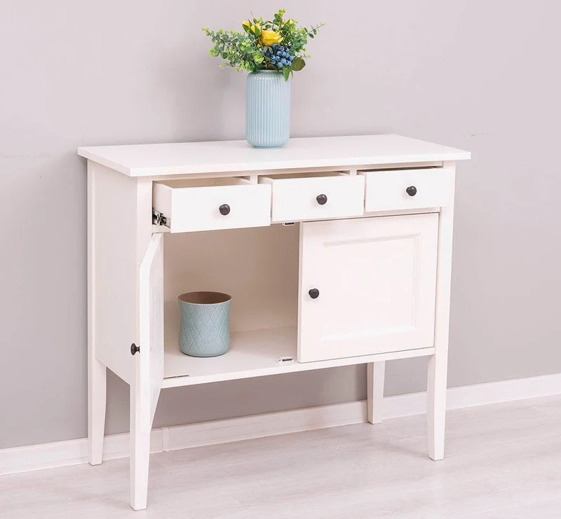 Sideboard aus Massivholz mit drei Schubladen