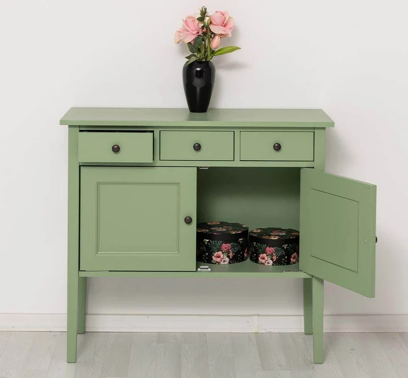 Sideboard aus Massivholz mit drei Schubladen