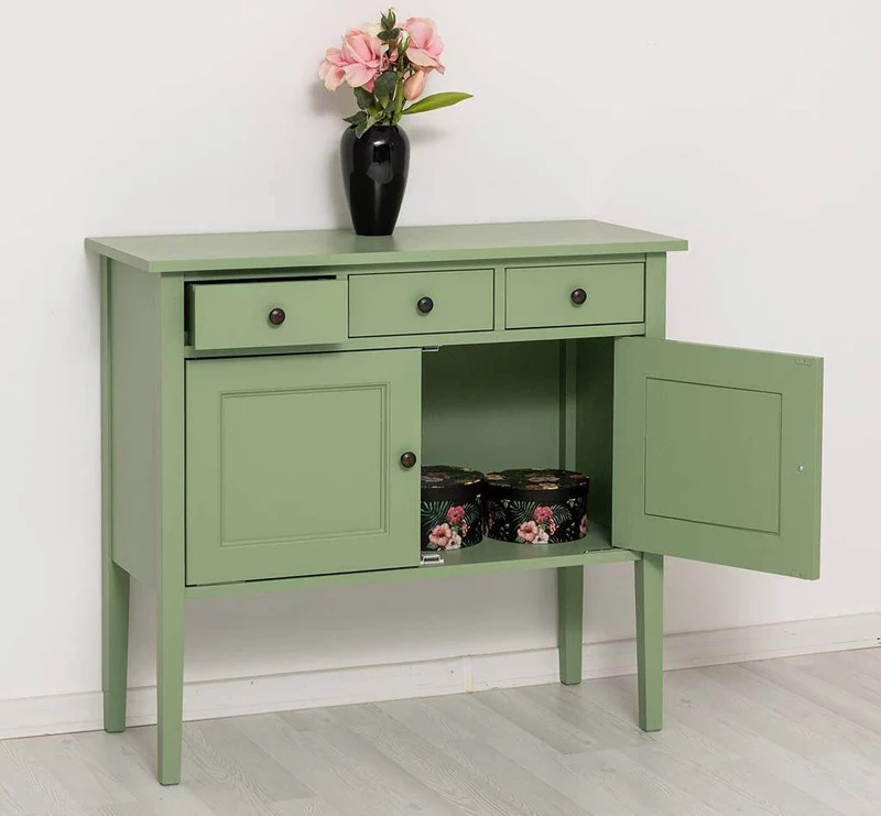 Sideboard aus Massivholz mit drei Schubladen