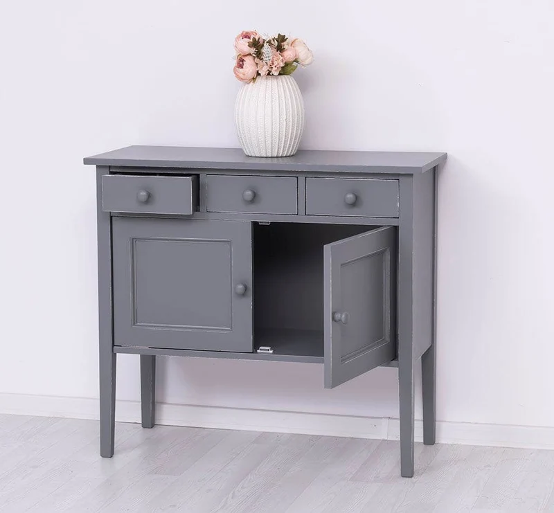 Sideboard aus Massivholz mit drei Schubladen