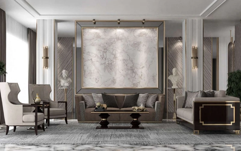 Casa Padrino Luxus Art Deco Beistelltisch Dunkelbraun Hochglanz / Gold - Edler Massivholz Tisch - Art Deco Wohnzimmer Möbel - Luxus Qualität