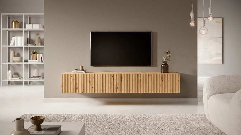TV-Schrank Telire 175 cm Artisan-Eiche Lamellen