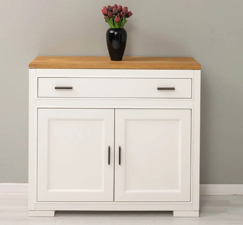 Sideboard aus Massivholz mit Doppeltür und Schublade