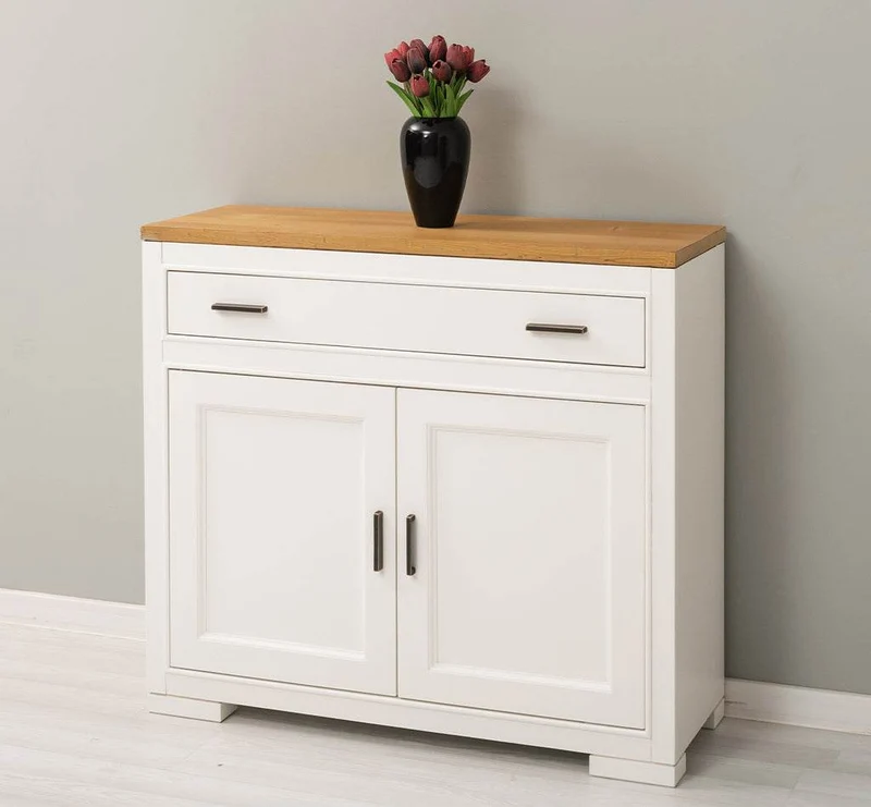 Sideboard aus Massivholz mit Doppeltür und Schublade