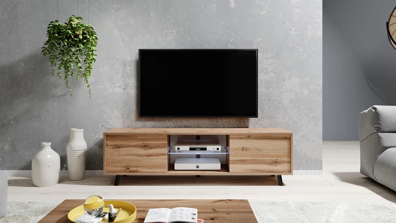 TV-Schrank Lefyr 140 cm Wotaneiche