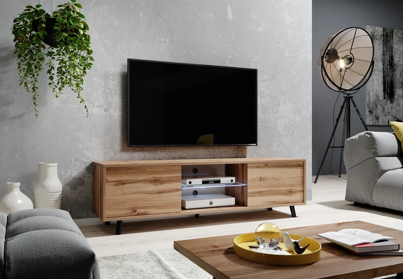TV-Schrank Lefyr 140 cm Wotaneiche