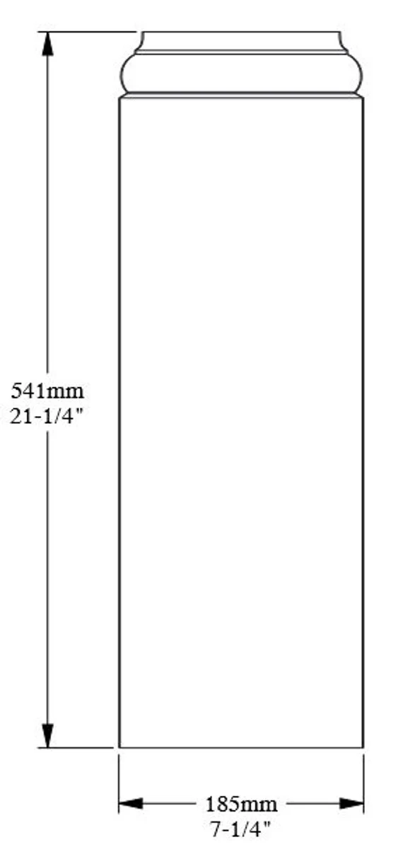 Casa Padrino Barock Wanddeko Sockel Weiß 18,5 x 4,1 x H. 54,1 cm - Deko Zierelement Säulenfuß
