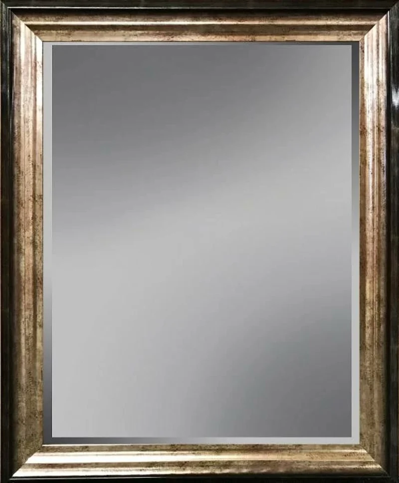 Casa Padrino Luxus Standspiegel Schwarz / Champagnerfarben 70 x 5 x H. 170 cm - Ganzkörperspiegel