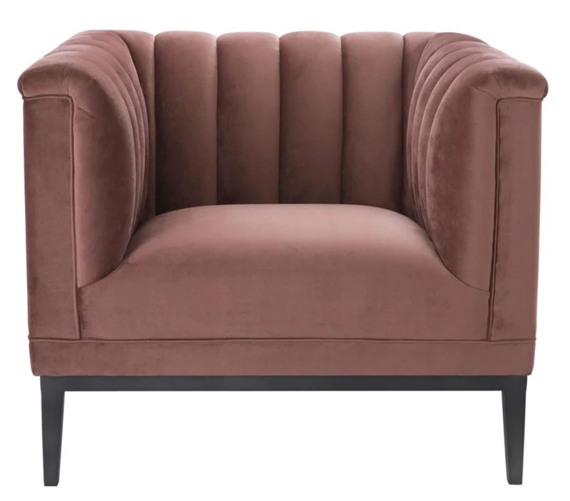 Casa Padrino Luxus Sessel Altrosa 89 x 86 x H. 75 cm - Wohnzimmermöbel