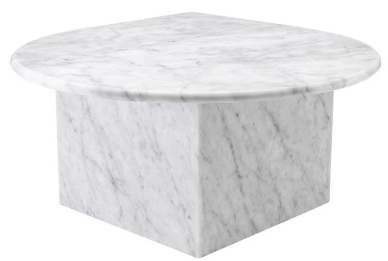 Casa Padrino Luxus Couchtisch Set Weiß - 3 Wohnzimmertische aus hochwertigem Carrara Marmor - Luxus Möbel
