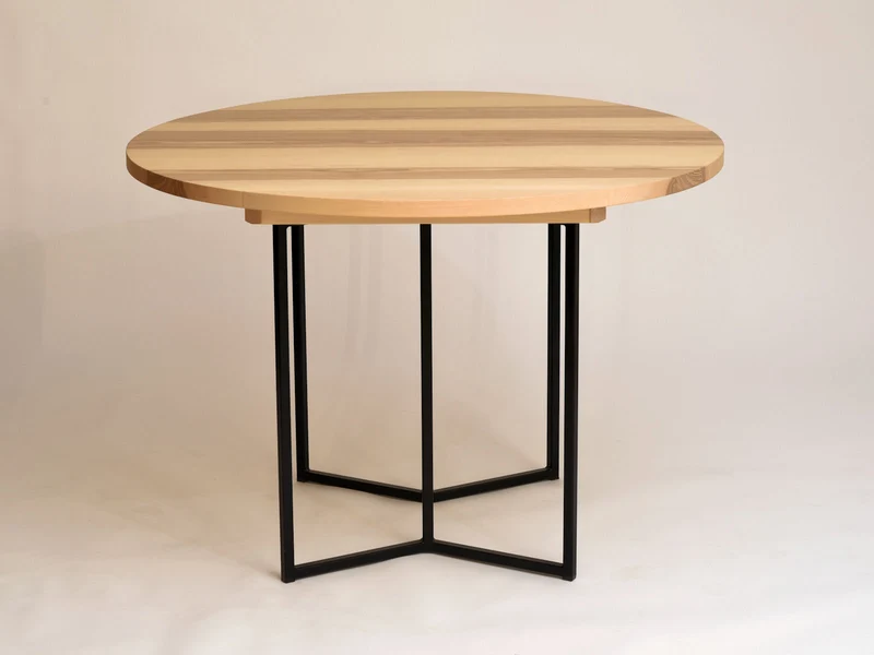Tisch Orbis, Esche - D 110+ 50 cm zum Outlet-Preis