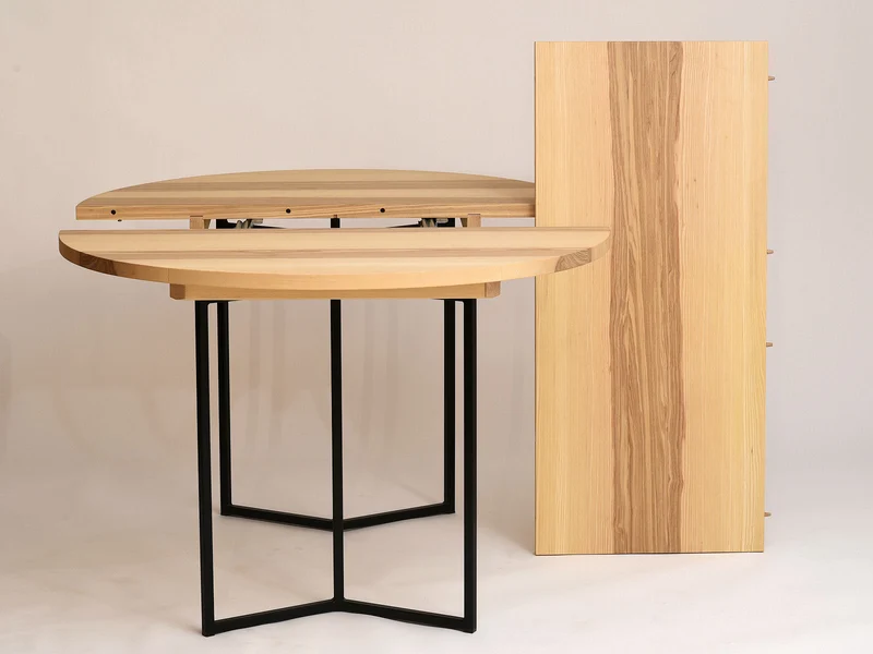 Tisch Orbis, Esche - D 110+ 50 cm zum Outlet-Preis