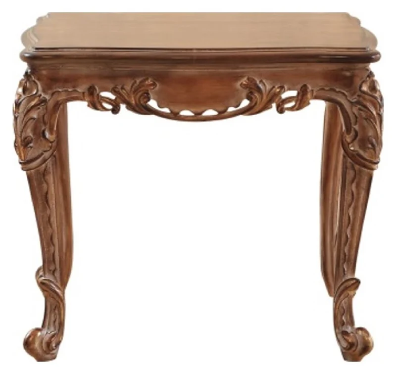 Casa Padrino Luxus Barock Beistelltisch Braun - Handgefertigter Tisch im Barockstil - Barock Wohnzimmer Möbel - Edel & Prunkvoll