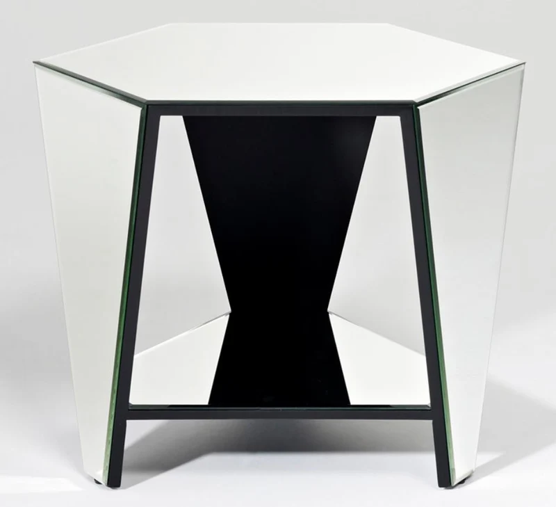 Casa Padrino Luxus Spiegelglas Beistelltisch 59 x 51 x H. 49 cm - Designermöbel